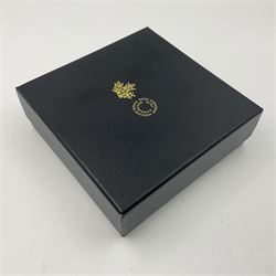 Royal Canadian Mint 2022 'Maple Leaves in Motion' fine silver fifty dollar coin, cased with certificate