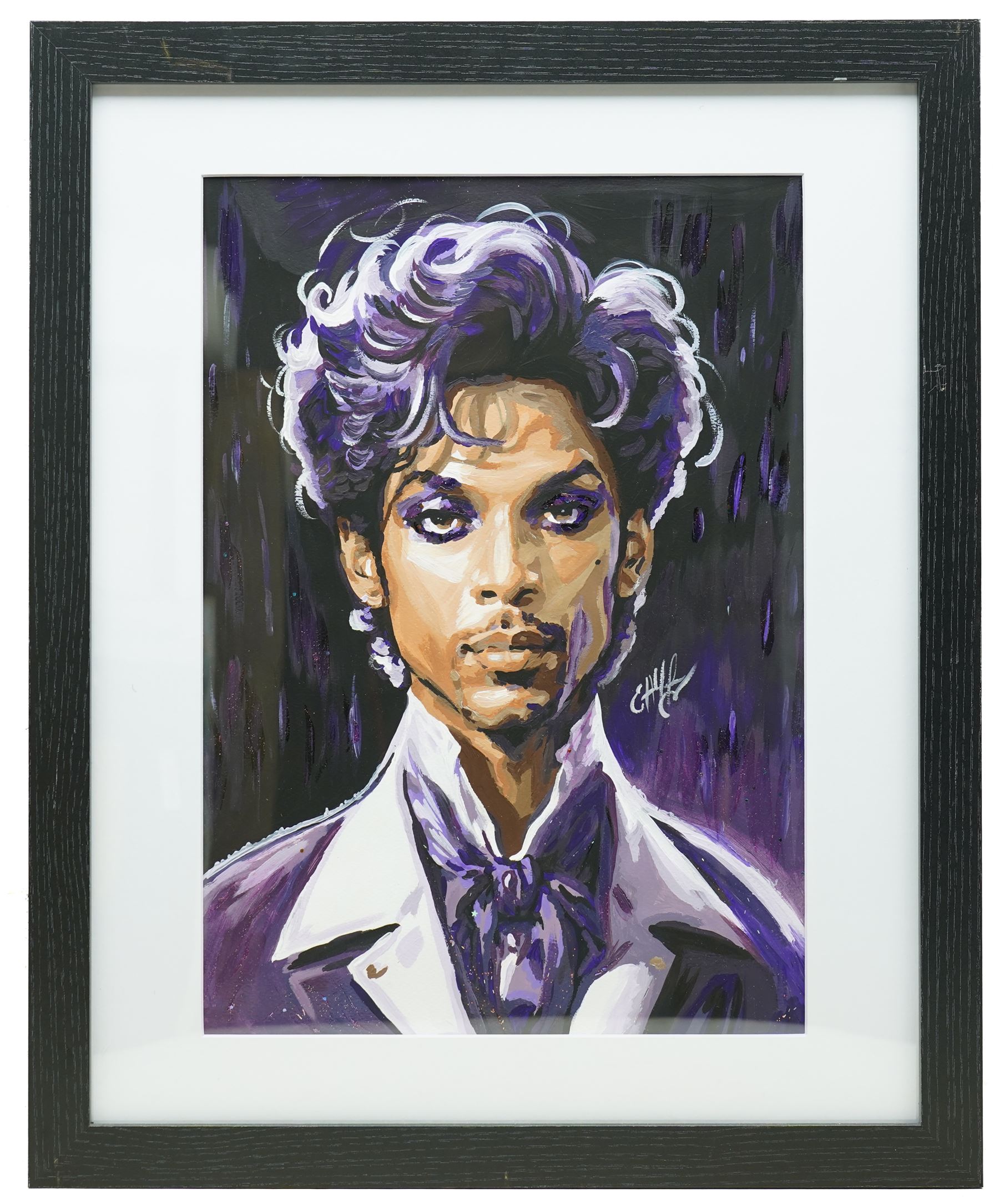 E A Chernenko (Ukrainian contemporary): Prince - Pop Art, acrylic on paper signed, certificate of authenticity verso 41cm x 29cm