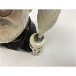 Grayshott Pottery limited edition Terry Pratchett character jug 184/1500, with certificate, H19cm