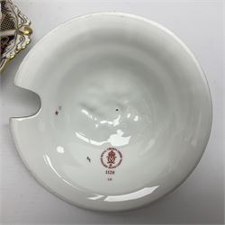 Royal Crown Derby 1128 Imari twin handled sauce tureen and stand, with printed mark beneath, H16cm, D18cm