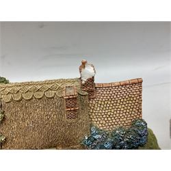 Sixteen Lilliput Lanes, to include The Golden Jubilee, Round Tower - Windsor Castle, Castle of the Golden Chalice, Travellers Rest, with box and deed,  Summer Days, Sunshine Creek, Writing with Lewis Carol, with box and deed,  etc 