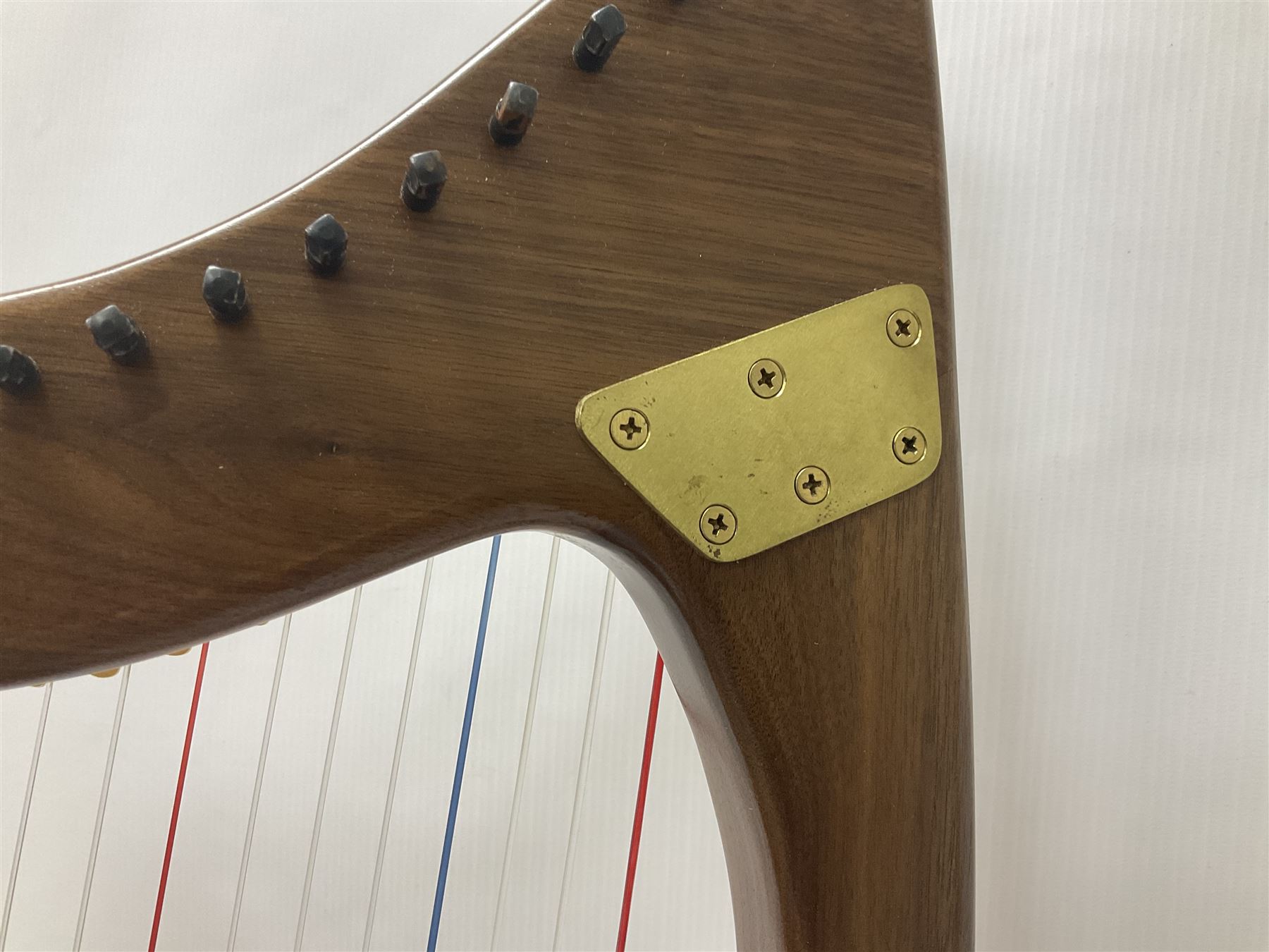 Contemporary 24 string Celtic or Irish Folk Harp with an Ash soundboard and 24 sharpening keys, with three music books, tutorial and DVD In a soft carrying case with tuning key 