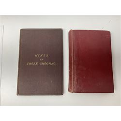 Hawker Lt. Col. P.: Instructions to Young Sportsmen in all that Relates to Guns and Shooting. 1833 7th edition. Re-bound in green cloth; Harting James Edmund: Hints on Shore Shooting.1871; Army Field Service Pocket Book. 1938. Contains numerous bound pamphlets; Ferrar Major M.L.: Officers of The Green Howards. 1920; Blake George: Mountain & Flood - History of the 52nd Lowland Division. 1950; and XV International Brigade. 1975 (6)