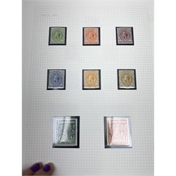 Falkland Islands, King Edward VII and later stamps, including 1904-12 values to one shilling unused, King George V 1912-20 values to five shillings unused etc, housed on pages