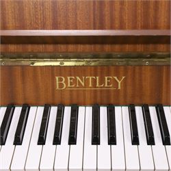 1970s Bentley upright piano, with teak effect veneer, serial no. 138837, H100cm
