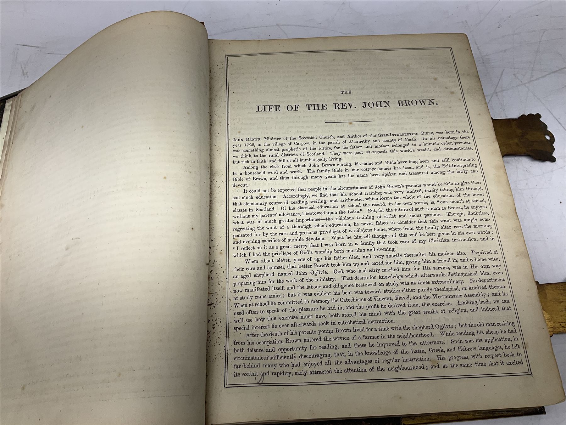 Brown's Self Interpreting Family Bible, The Holy Bible Old & New Testaments by Reverend John Brown, with coloured plates