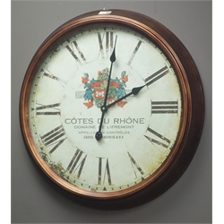  Cotes Du Rhcircular wall clock  