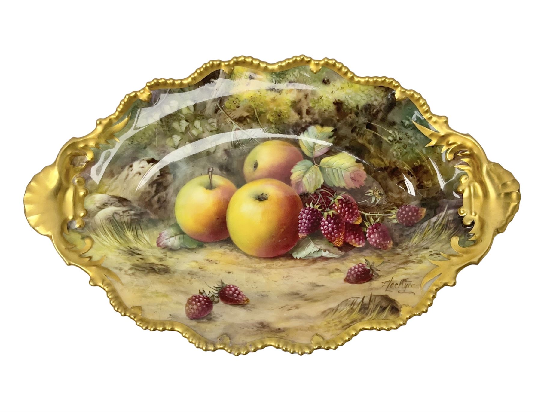 Early 20th century Royal Worcester dish decorated by Thomas