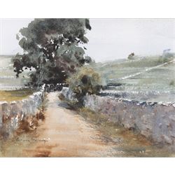 Brian Irving (British 1931-2013): Dales Lane, watercolour signed 13.5cm x 17.5cm 