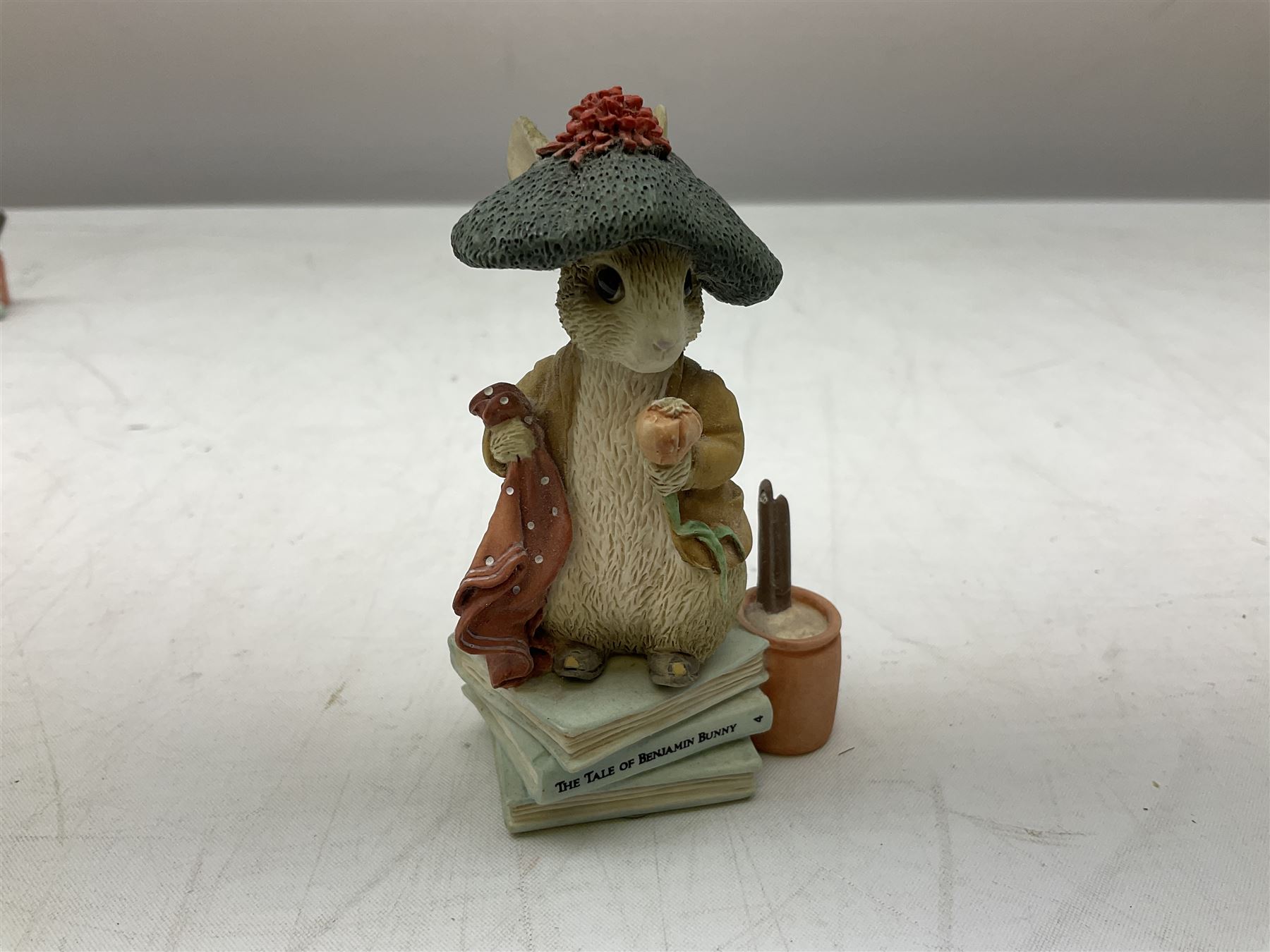 Frederick Warne & Co The World of Beatrix Potter figures to include Peter Rabbit in Mr Mcgregor's Garden, Peters Hiding place, Mrs Tiggy Winks, The Tale of Jonny Town-Mouse, etc, many with original boxes 