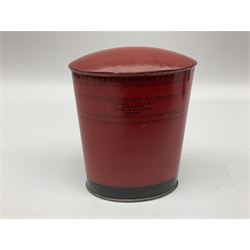 Collection of tin plate money boxes in the form of Royal Mail post boxes, to include four Chad Valley examples, one with key and others similar,  marked VR, GR and ER (10)