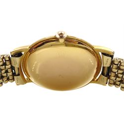 Rolex Precision Metropolitan Chronometer, gentleman's 18ct gold manual wind wristwatch, circa 1950s, Ref. 4325, case No. 376489, on gilt strap