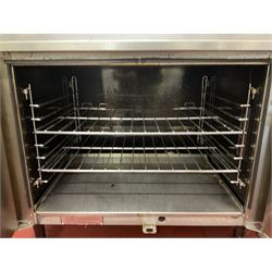 Moorwood Vulcan six burner gas cooker- LOT SUBJECT TO VAT ON THE HAMMER PRICE - To be collected by appointment from The Ambassador Hotel, 36-38 Esplanade, Scarborough YO11 2AY. ALL GOODS MUST BE REMOVED BY WEDNESDAY 15TH JUNE.