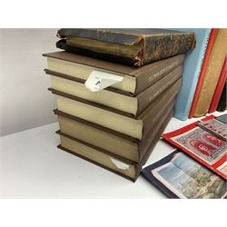 Collection of books, to include four 1920s Great Western Railway publications on Abbeys, Castles and Cathedrals, including three hardback examples, together with The Bible Designed to be Read as Literature, The Register of Edmund Lacy Bishop of Exeter 1420-1455 Vols 1-5, Laura Knight by Janet Dunbar, A Calendar of Cornish Glebe Terriers 1673-1735, The Parliamentary Survey of the Duchy of Cornwall Parts 1 and 2 and two Bradburys Hallmarks books