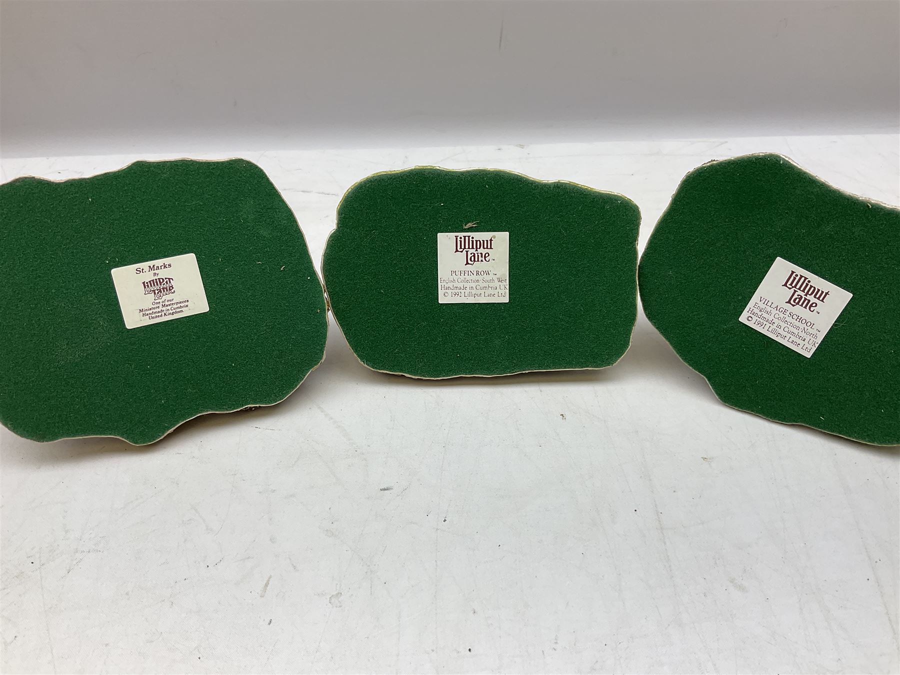 Eleven Lilliput Lane models, to include St Marks, Rose Cottage, Puffin Row, Village School, Swan Inn etc, all boxed