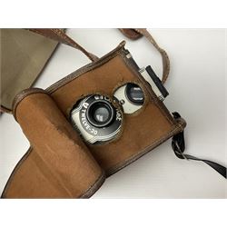 Cameras and accessories, to include Olympus OM101 Power Focus camera body, serial no 1076067, with 'Sigma AF Zoom 1:38, f=75 200mm' lens, serial no 2053714, Canon EOS 5000 camera body, serial no 1507812, with 'Canon Zoom EF 80-200mm, 1:4.5-5.6' lens, other cameras, by Miranda, Coronet and Ricoh and a collection of lenses, carry cases, etc 