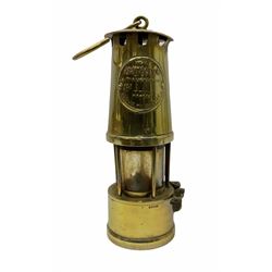 Brass Miners Safety Lamp by the Protector Lamp and Lighting Company H26cm