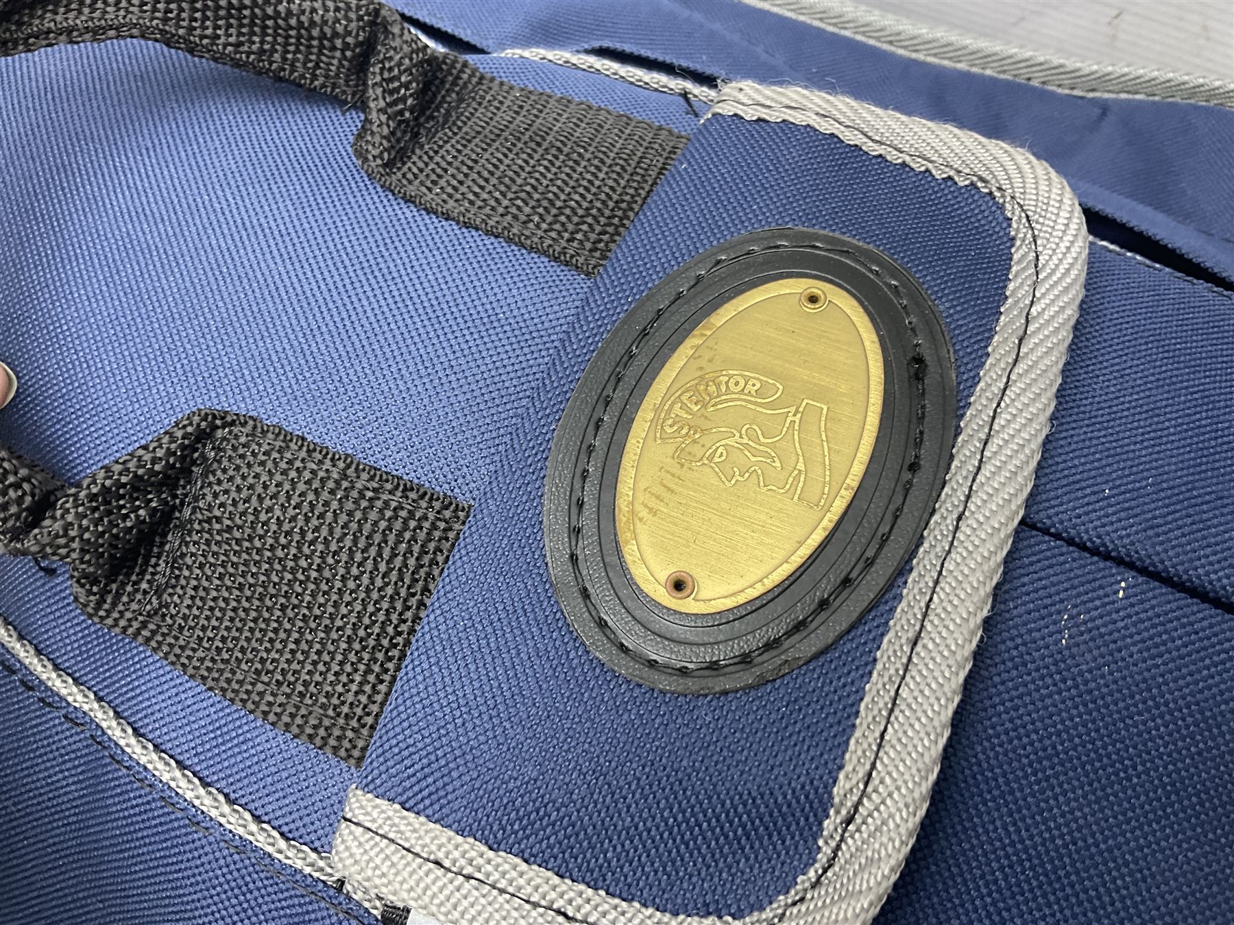 Stentor Student I quarter-size cello with 59.5cm two-piece maple back and ribs and spruce top; bears maker's label with serial no.M072648 L95.5cm overall; in Stentor soft carrying case with bow