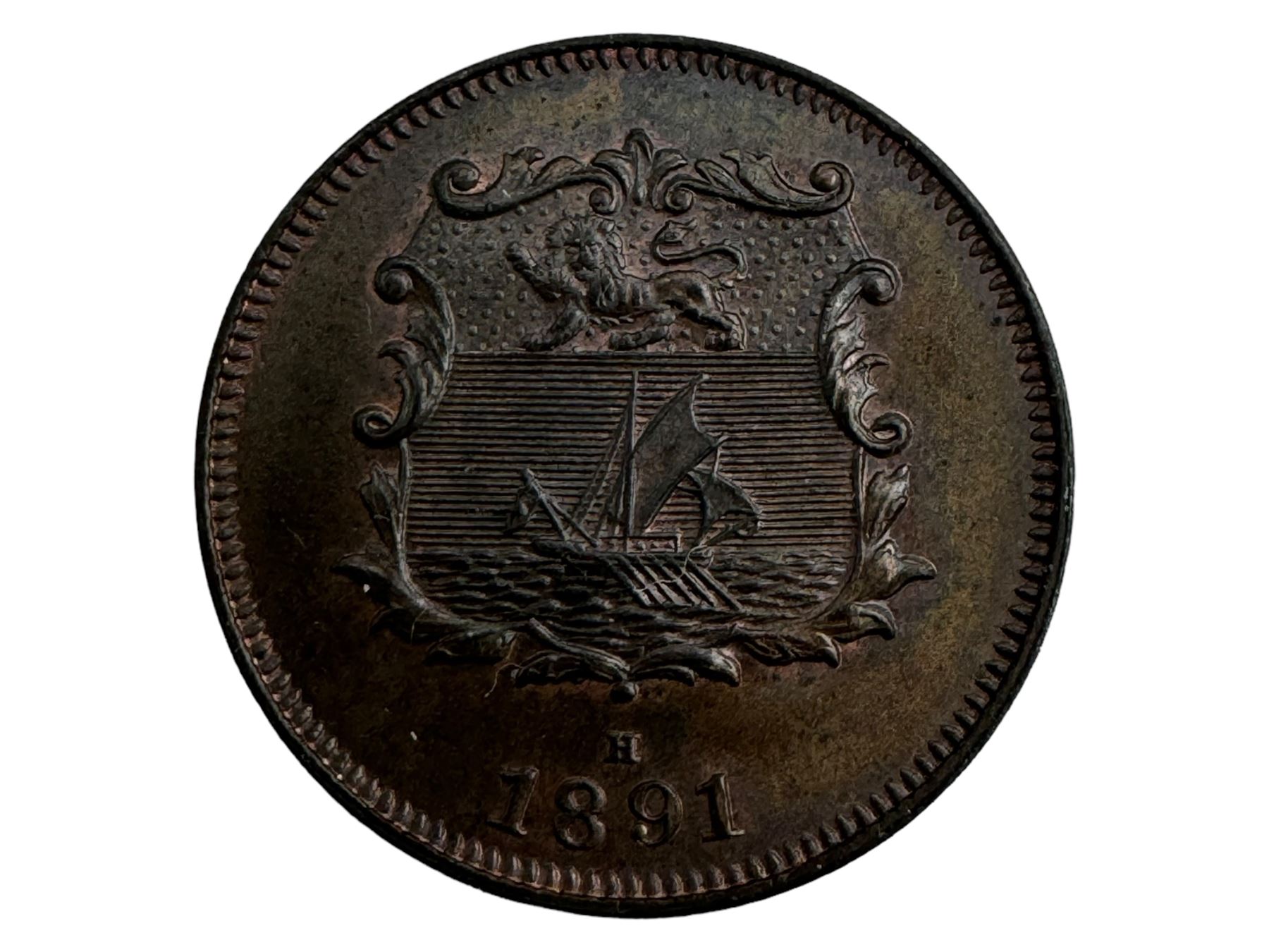 North Borneo Co 1881 half cent  and Imperial British East Africa Co 1888 one pice 