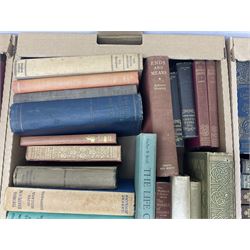 Large collection books, to include The Grapes of Wrath, John Steinbeck, Nine volumes Thomas Hardy, Pan, Knut Hamwsum etc, in five boxes   