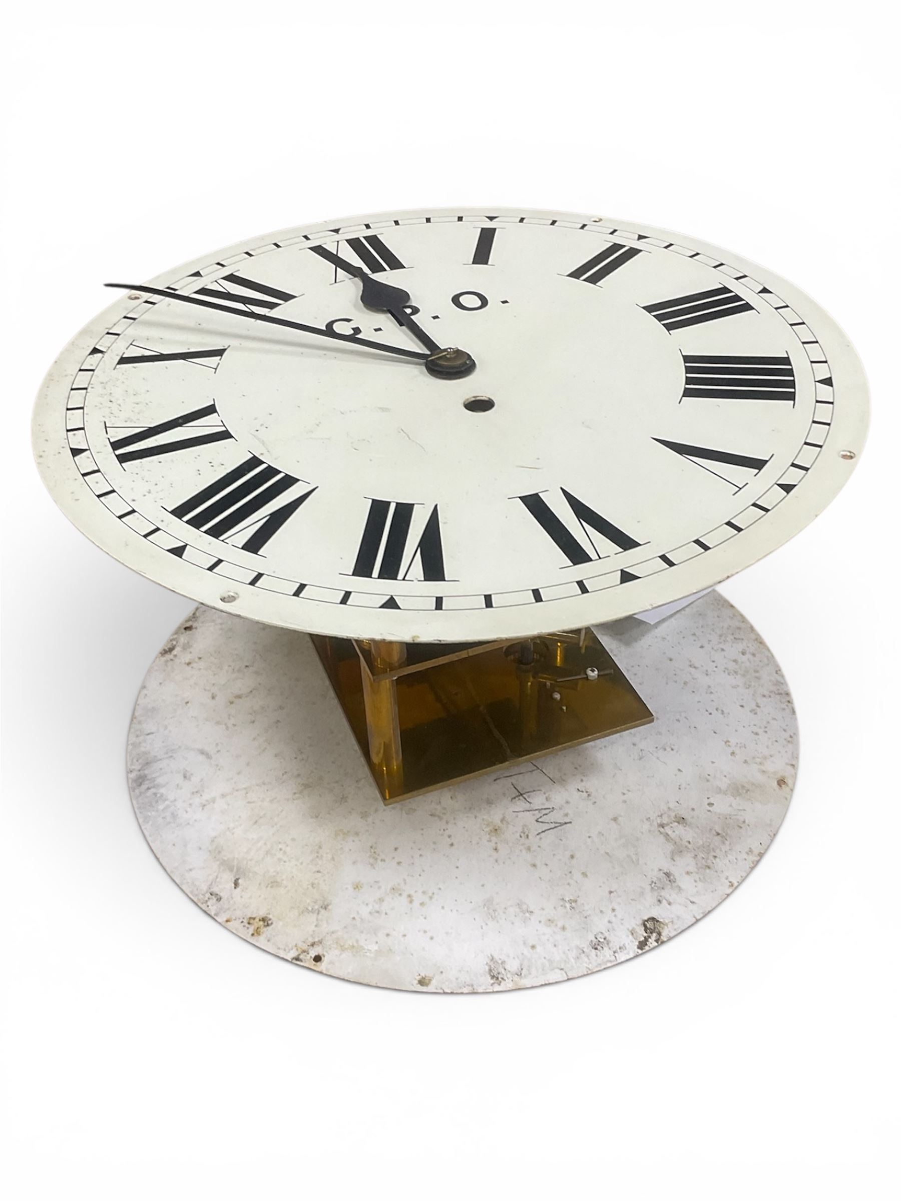 GPO double faced fusee clock movement 