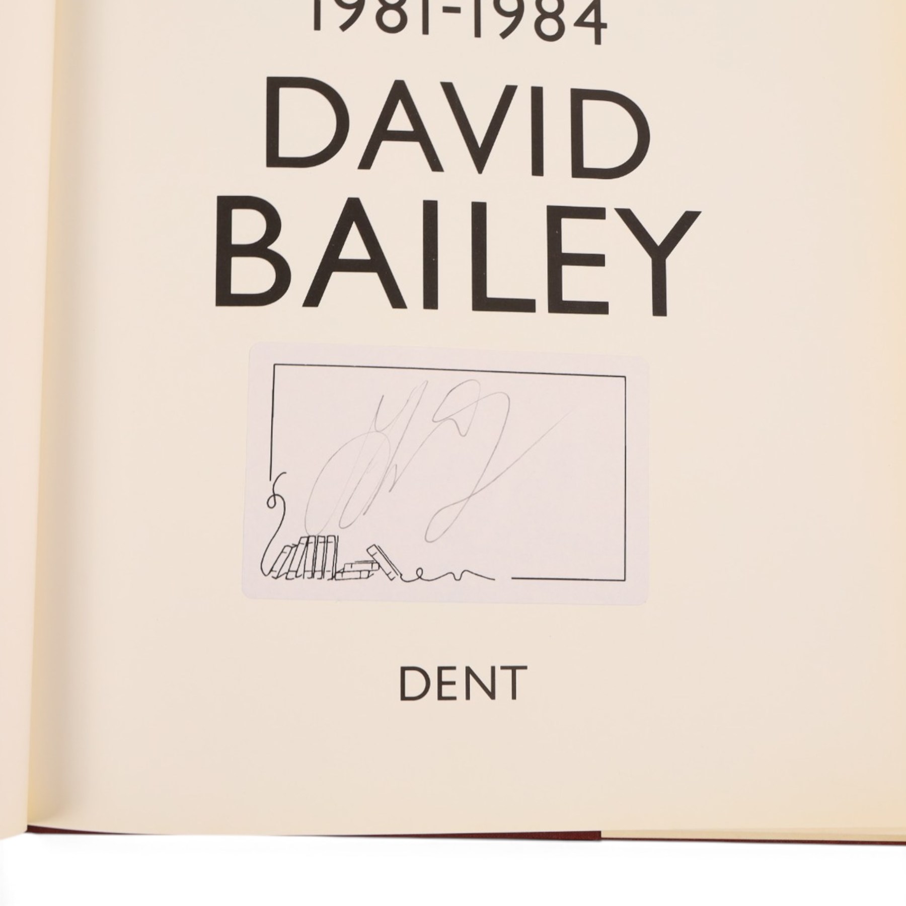Two books by photographer David Bailey (British 1938-), to include signed first edition 'Nudes 1981-1984' hardback and 'Imagine - a Book for Band Aid' paperback; together with 'Bailey's Box of Postcards - National Portrait Gallery'