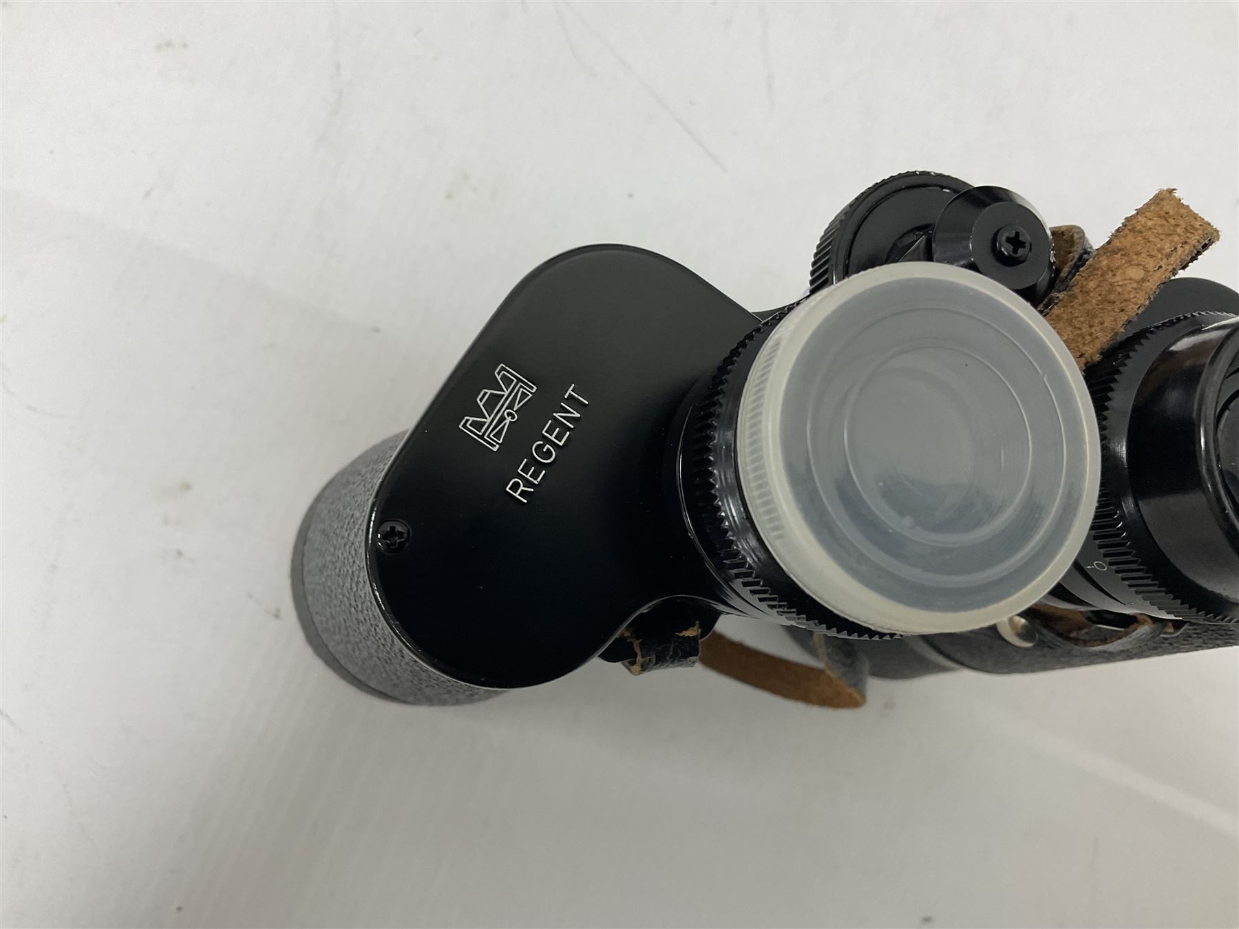 Pair of Regent 10x50 binoculars in case, together with a Storm Lexo Chronograph wristwatch