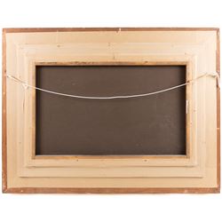 Continental School (19th Century): Cherubs near the Waters Edge, oil on canvas indistinctly signed and dated 1860, 40cm x 60cm 