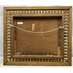 Continental School (19th century): Female Bathers by a Woodland Pond, oil on canvas laid on panel unsigned 34cm x 43cm