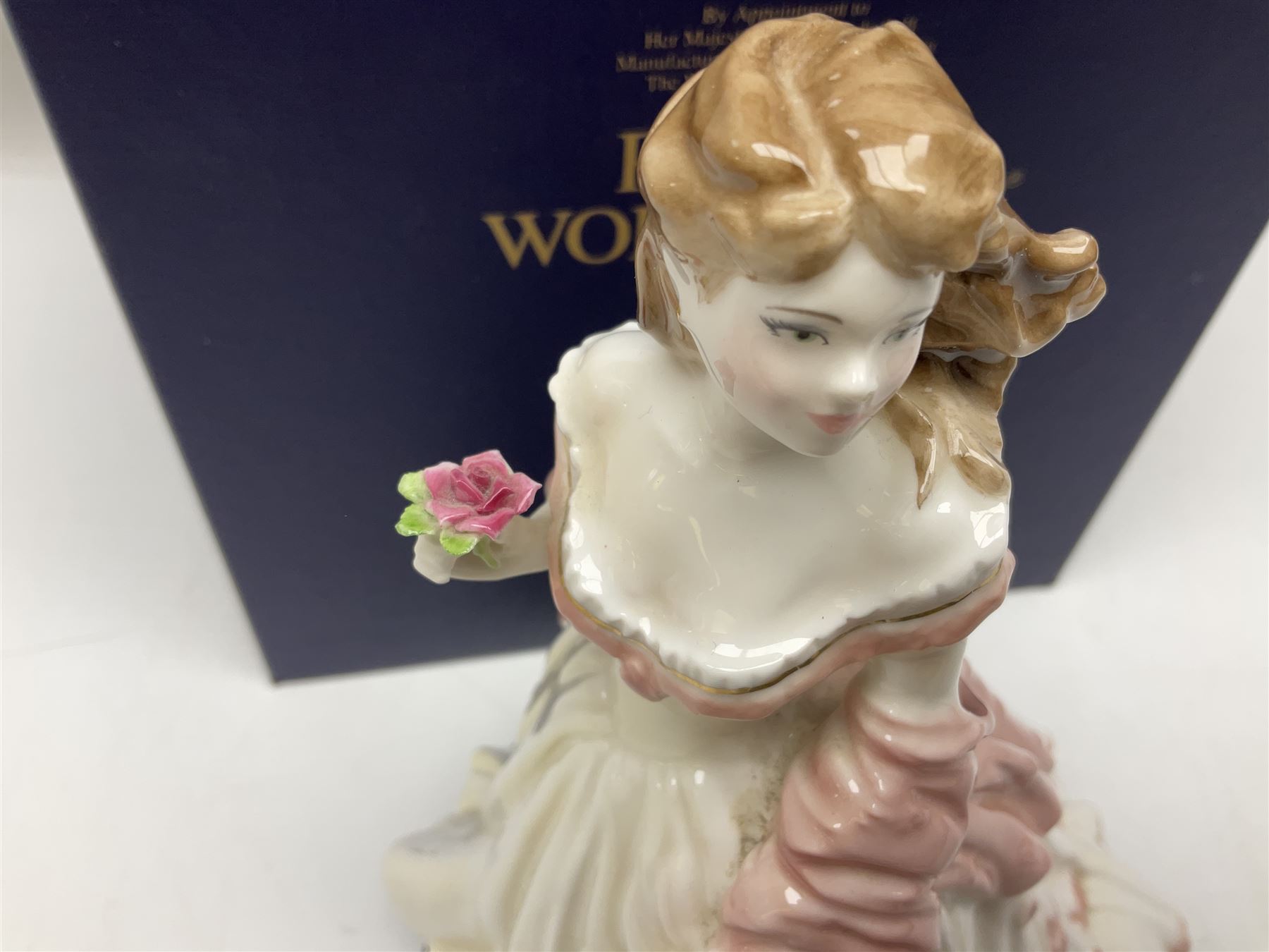 Three Royal Worcester figures, comprising Glyndebourne, with original box, Royal Worcester Special Even 1998 Elizabeth, with certificate and original box, and In Celebration of the Queens 80th Birthday 2006 