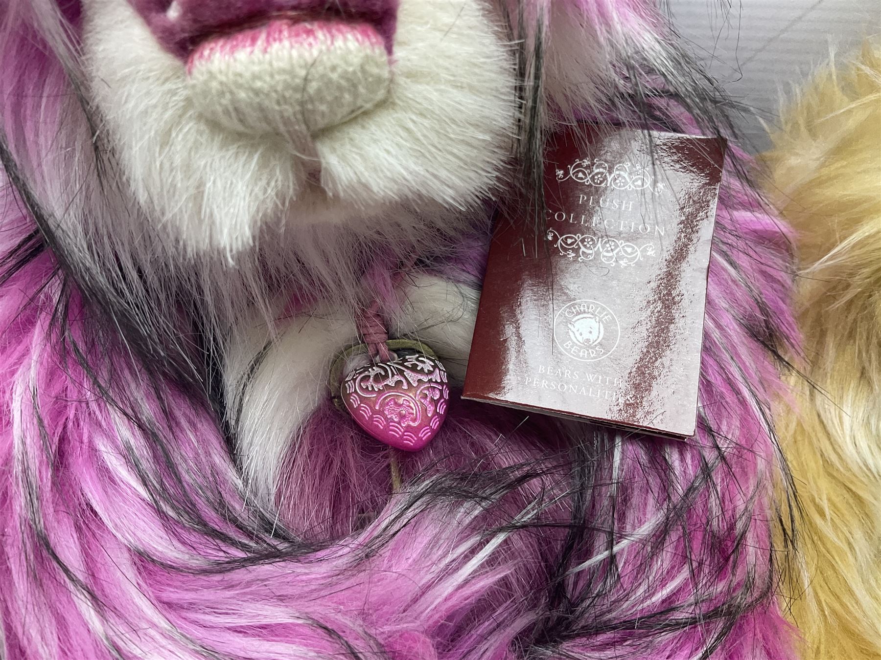 Charlie Bears - limited edition Plumo Collection 'Anke' CB191959A, limited to 3000; 'Cheese Whizz' CB202040C; and 'Cotton Candy' CB202040A; all with labels (3)