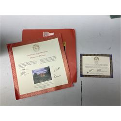 Lilliput Lane 'Harvest House' special edition figure group, limited edition of 4950, boxed with certificate, together with 'Eilean Donan Castle' model, boxed with deed