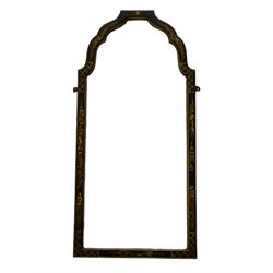 Small early 20th century Chinoiserie framed wall mirror