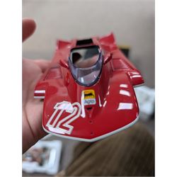 Exoto Grand Prix Classics 1:18 scale Gilles Villeneuve Ferrari 312T4 #12, 1979 Championship 2nd with Ferrari umbrella, boxed