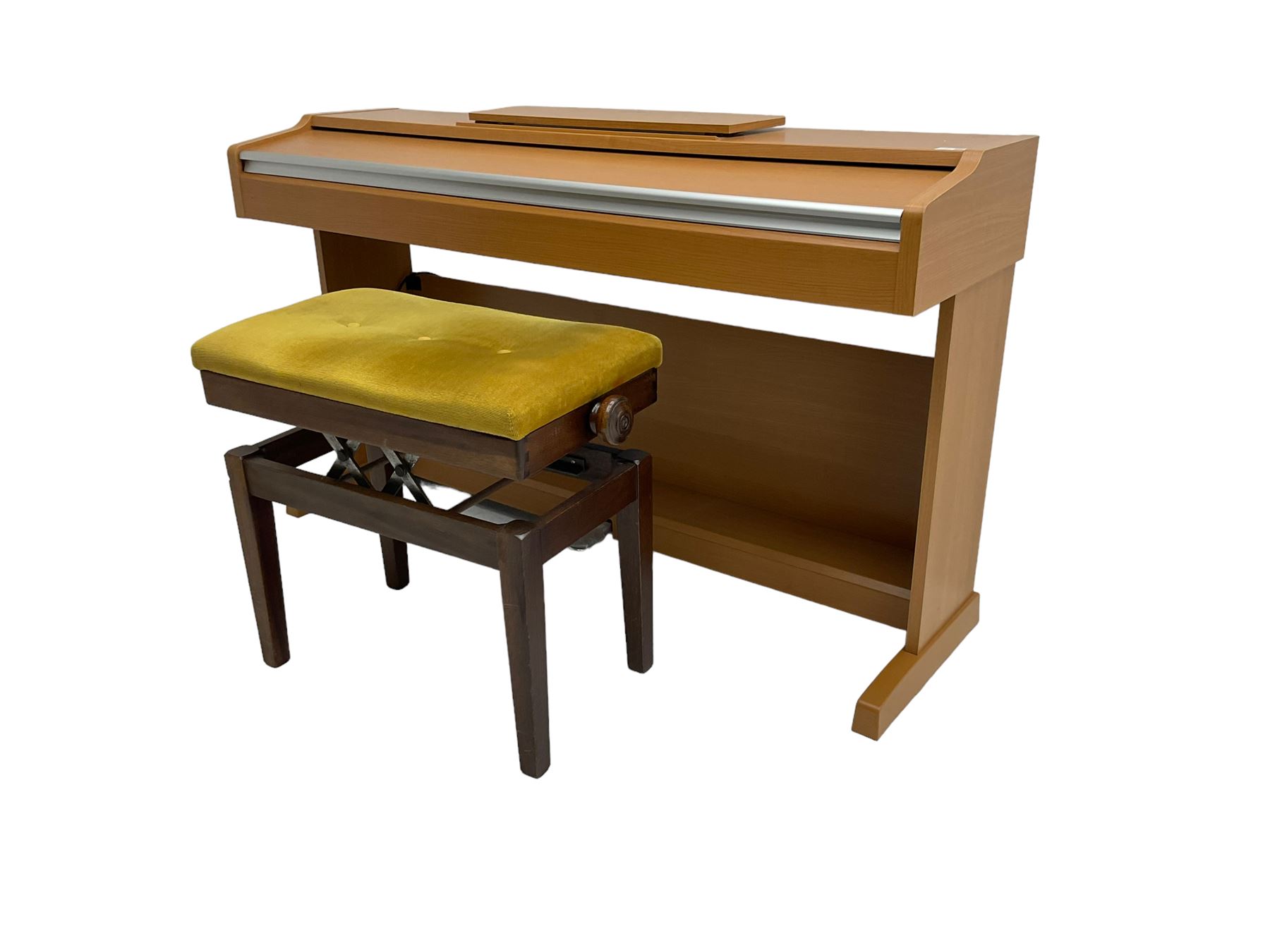 Yamaha YDP131 digital piano, in light wood case, with stool