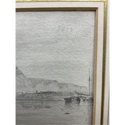 John Constable RA (British 1776-1837): 'Dover', pencil sketch titled and dated 1803, inscribed verso 14cm x 23cm
