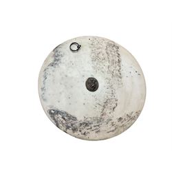 Bronzed medallion of a neo classical scene, D21cm