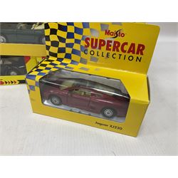 Shell/Maisto - twenty five 1:43 scale die cast cars comprising eighteen Shell and seven Maisto ‘Supercar Collection’ models with further 1:24 scale Maisto McLaren F1 model; all boxed (26) 