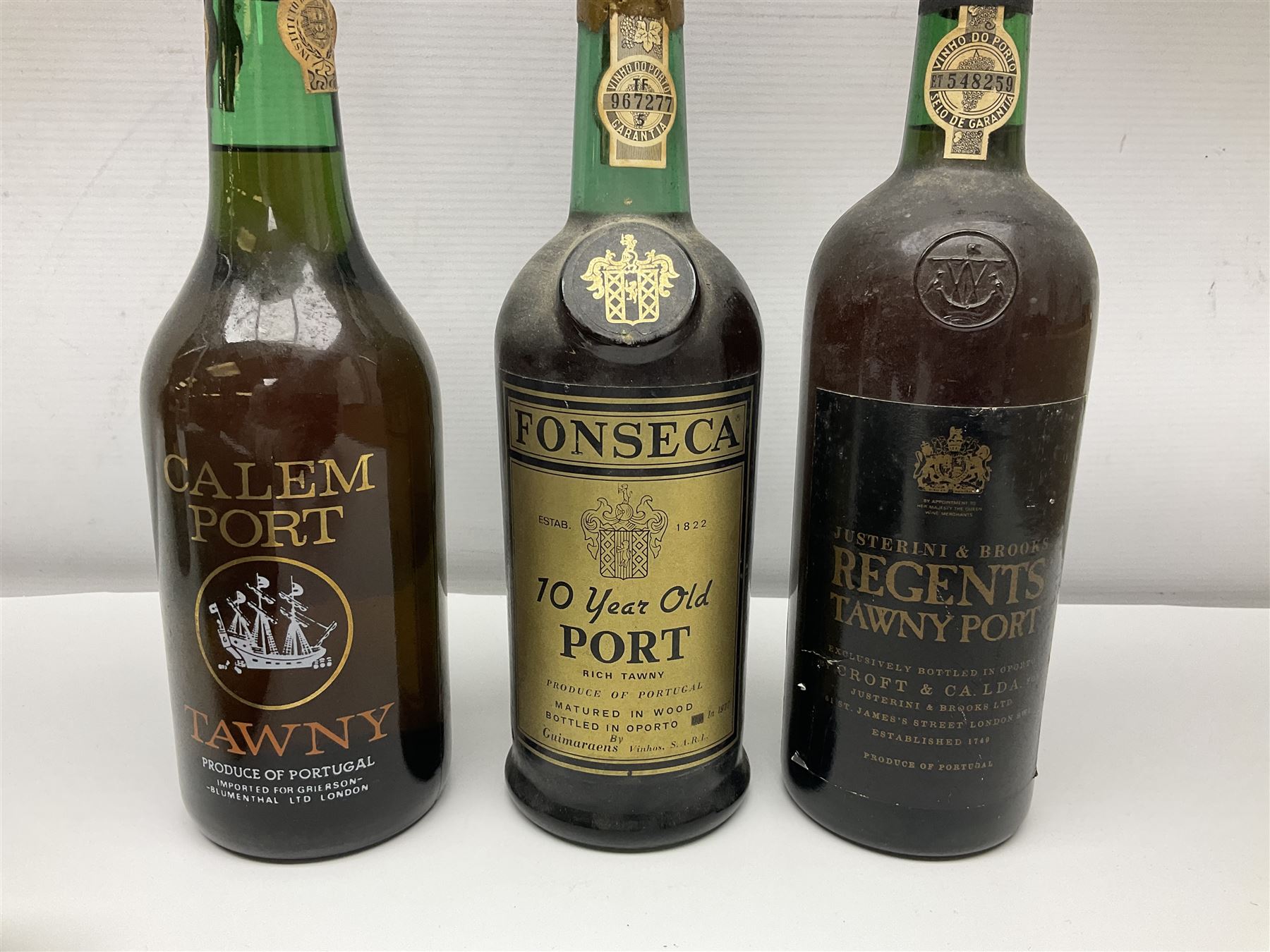 Mixed port, to include Don Pablo, 1982, port, Justerini and Brooks tawny port, calem port, etc, various contents and proof