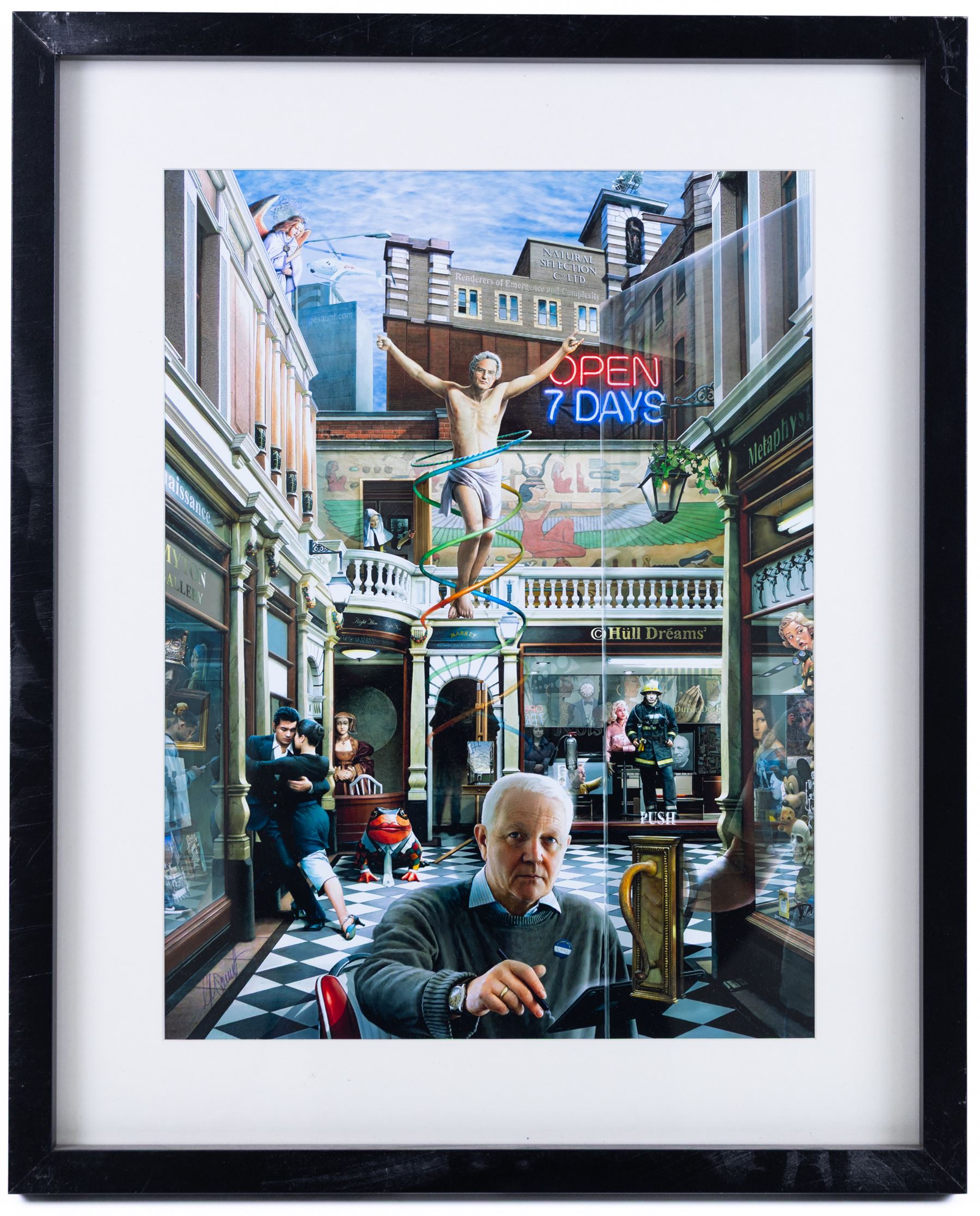 Gary Saunt (British Contemporary): 'Hull Dreams', set of four prints signed in pen 39cm x 29cm (three framed) (one unframed) (4)