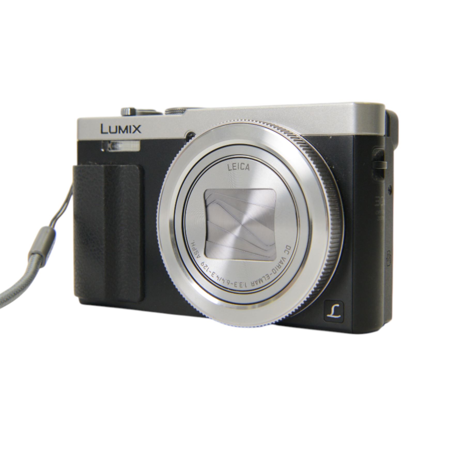 Two Panasonic Lumix compact digital cameras, comprising DMC-TZ35 with Leica DC Vario-Elmar 1:3.3-6.4/4.3-86 ASPH lens serial no. FA3GA005971 and a DMC-TZ70 with Leica DC Vario-Elmar 1:3.3-6.4/4.3-129 ASPH lens serial no. WP5DA002555, both in Lowepro cases 