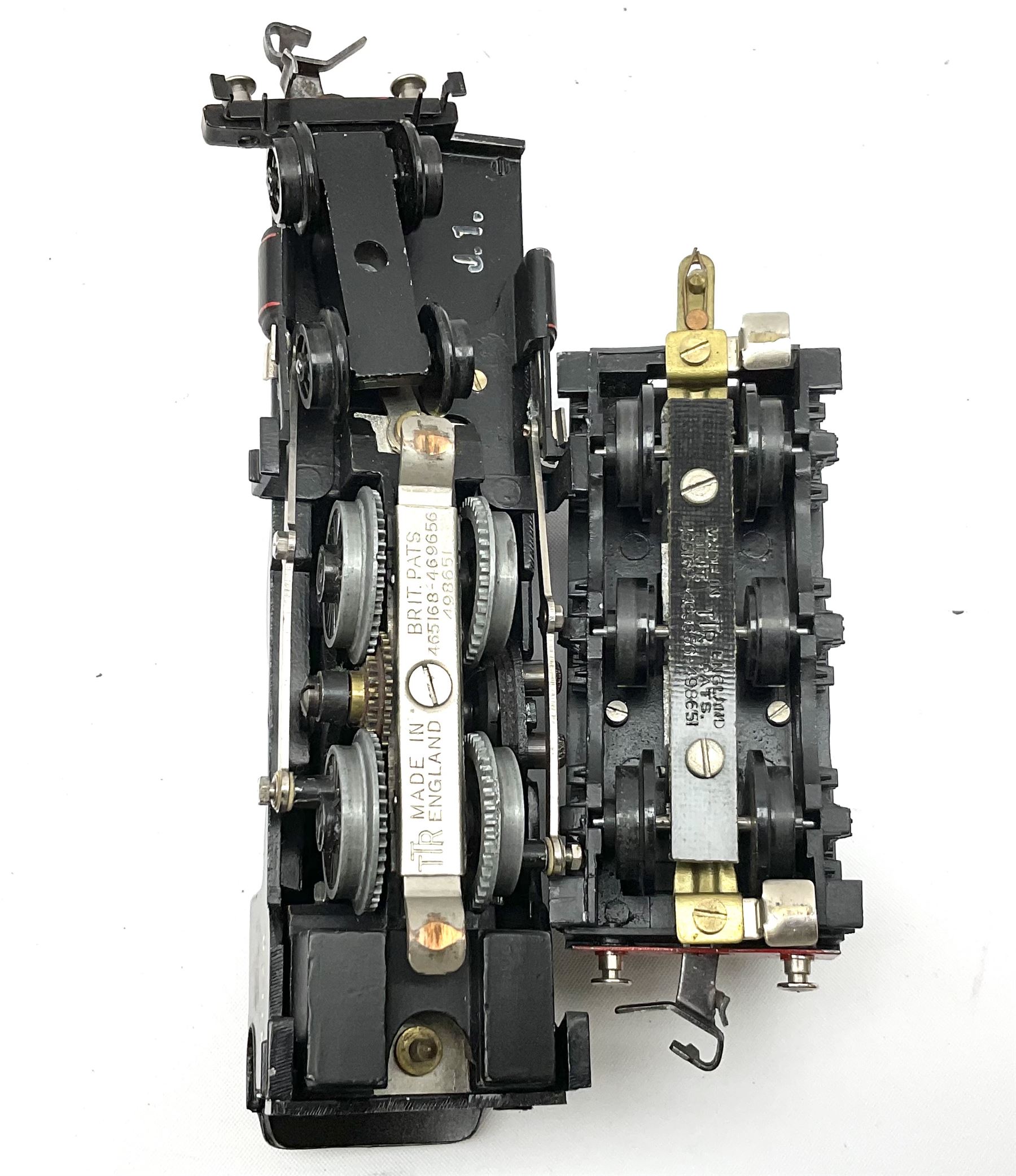 Trix Twin - three-rail A3 Class 4-6-2 locomotive 'Scotsman' No.60103 in British Rail dark blue with tender; and Midland Compound Class 4-4-0 locomotive No.41128 in British Rail black with tender; both unboxed (2)