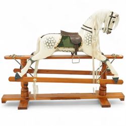 Antony Shackleton of Snainton - 1997 rocking horse titled ‘Fred’, the painted dapple grey ...