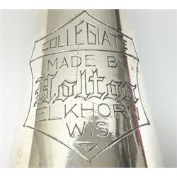 Holton Elkhorn Collegiate silver plated two-piece clarinet No.203444 L68cm; cased