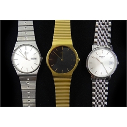  Seiko 5 automatic stainless steel wristwatch 7019-7110, Tissot 1853 T870/970 stainless steel quartz wristwatch and three Seiko quartz wristwatches    