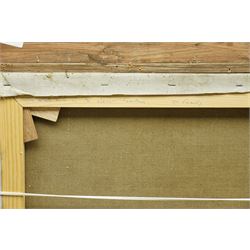 Ernest Higgins Rigg (Staithes Group 1868-1947): 'The Cottage Garden', oil on canvas unsigned 62cm x 75cm 
Provenance: from the family of the artist 
Notes: the painting depicts the artist's wife at work in their garden in Devon.