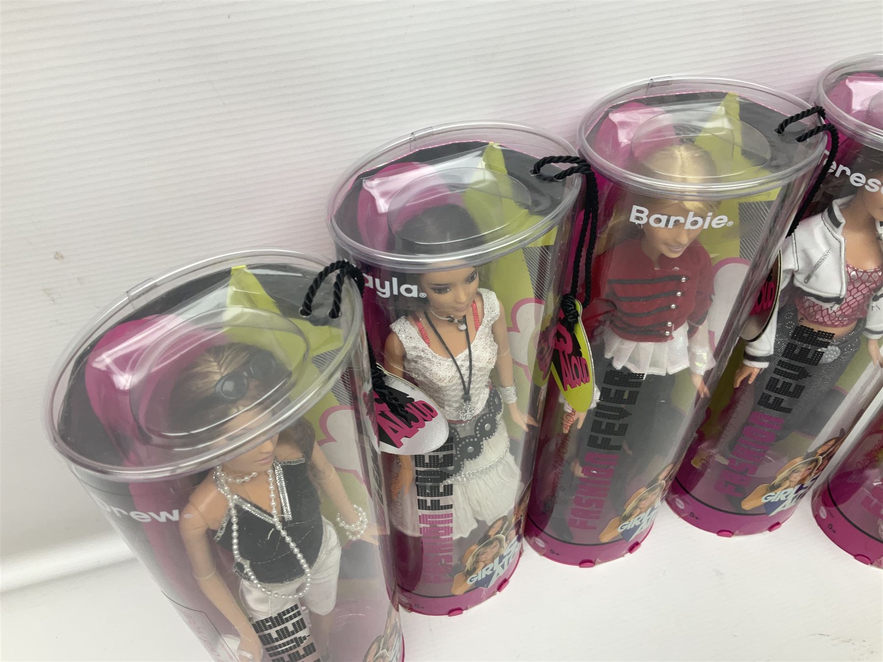 Barbie Girls Aloud - full set of five 2005 ‘Fashion Fever’ dolls; all unopened in boxes with two-piece card labels attached (5)