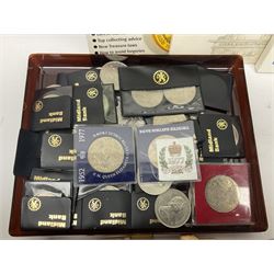 Great British and World coins, including small number of pre 1920 silver coins, pre-decimal coinage, commemorative crowns, Britain's first decimal coins sets in blue wallets, Swiss francs etc