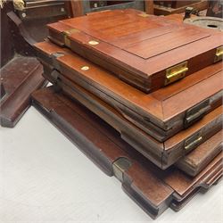 Collation of folding plate cameras of various sizes folding plate in mahogany and lacquered brass, together with camera plates and slides
By vendors repute some slide are from the Gandolfi workshop