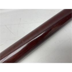 G Adams of London, single draw mahogany bound brass telescope, engraved G Adams of London, extended L116cm